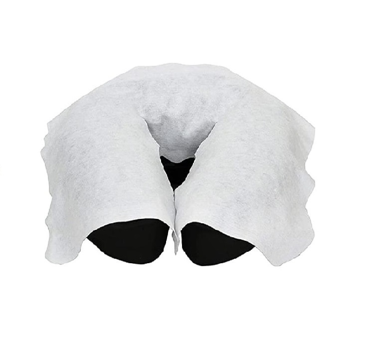 Disposable Nonwoven White Head Rest Face Cradles Sheet Set Ultra Soft Luxurious Non-Sticking Massage Face Rest Covers
