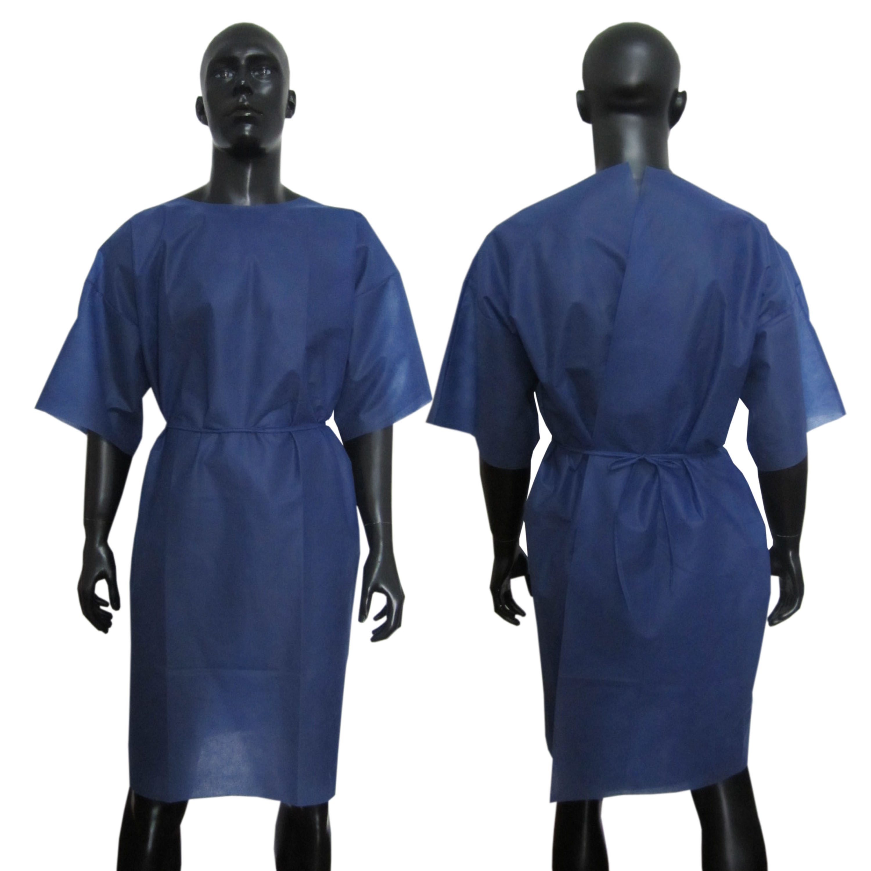 Nonwoven Patient Gown without Sleeves 