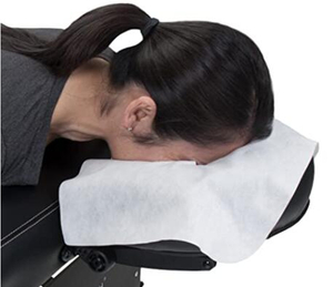 Spunlace Disposable Non-Sticking Massage Face Covers, Headrest Covers for Massage Tables 