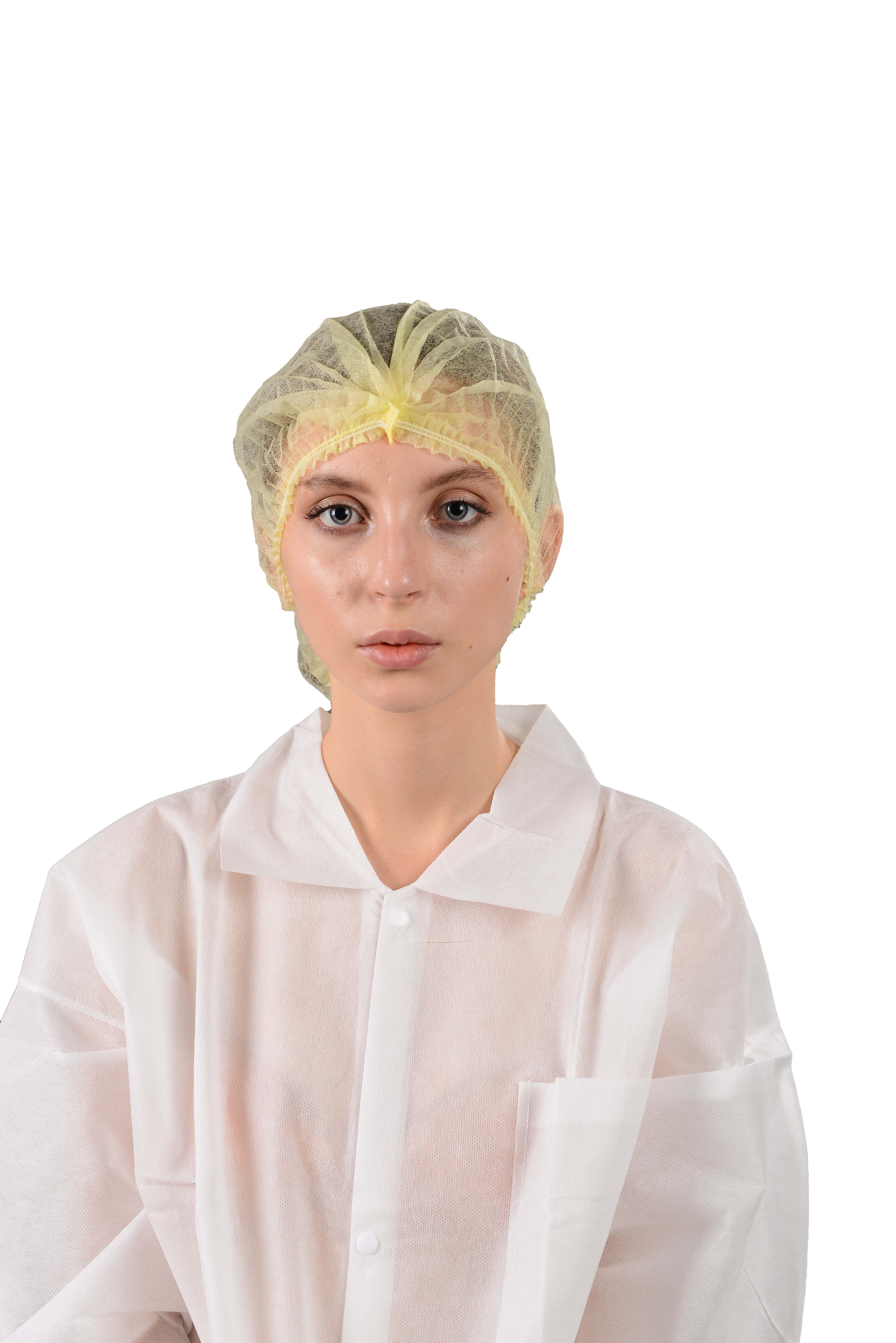 Disposable Nonwoven Nurse Cap Mob Cap Clip Cap Hair Net