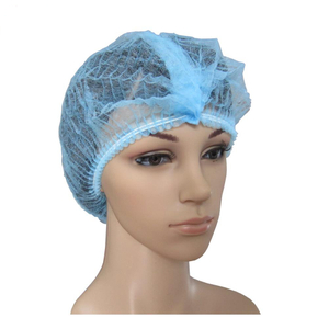 Disposable non woven bouffant head cover clip headcap non woven head cover