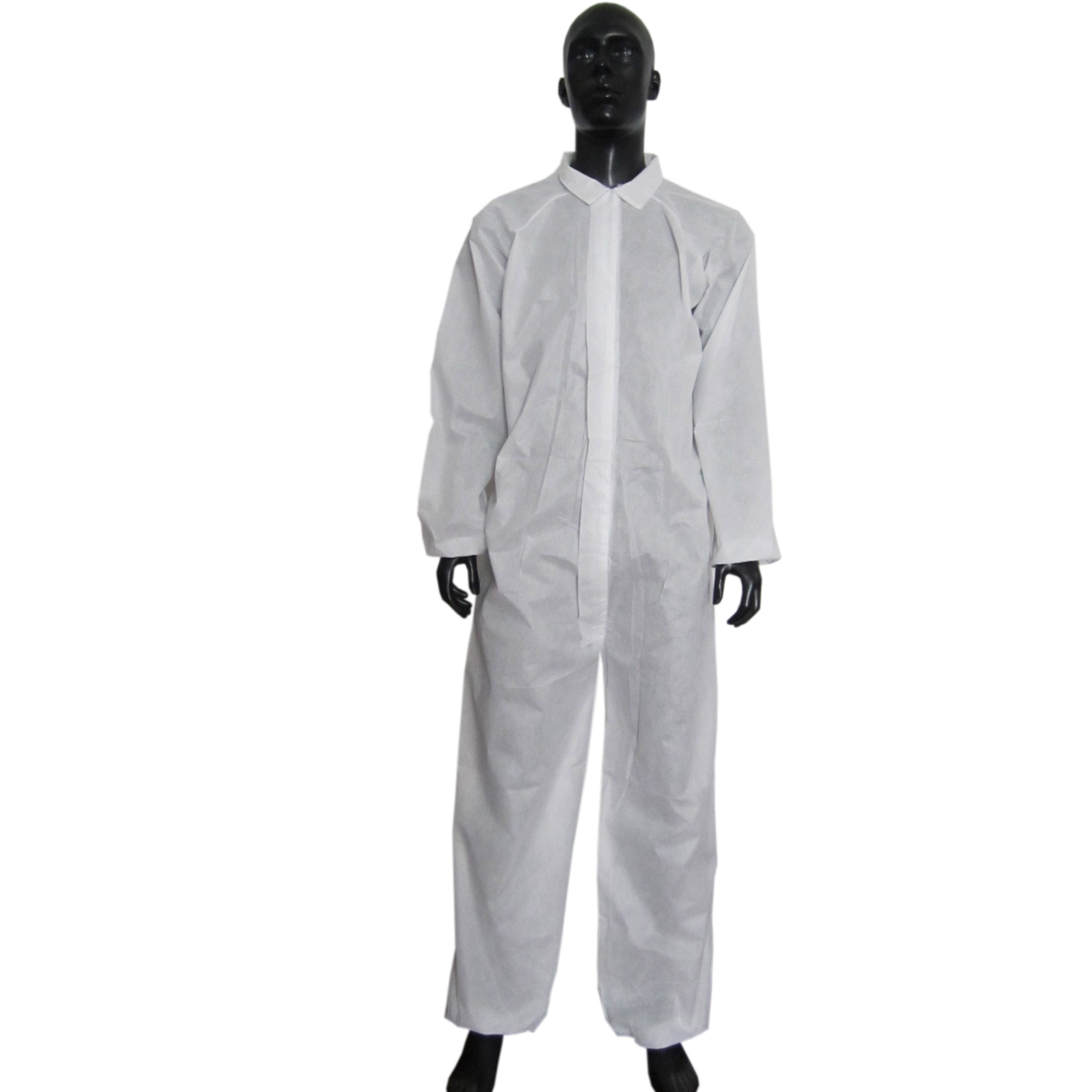 Disposable coverall with hood and boots 