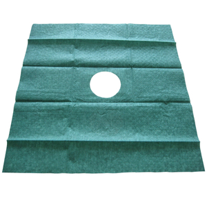 Disposable Fenestrated Drape without Tape 