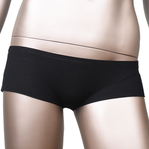Disposable female black nylon underwear 