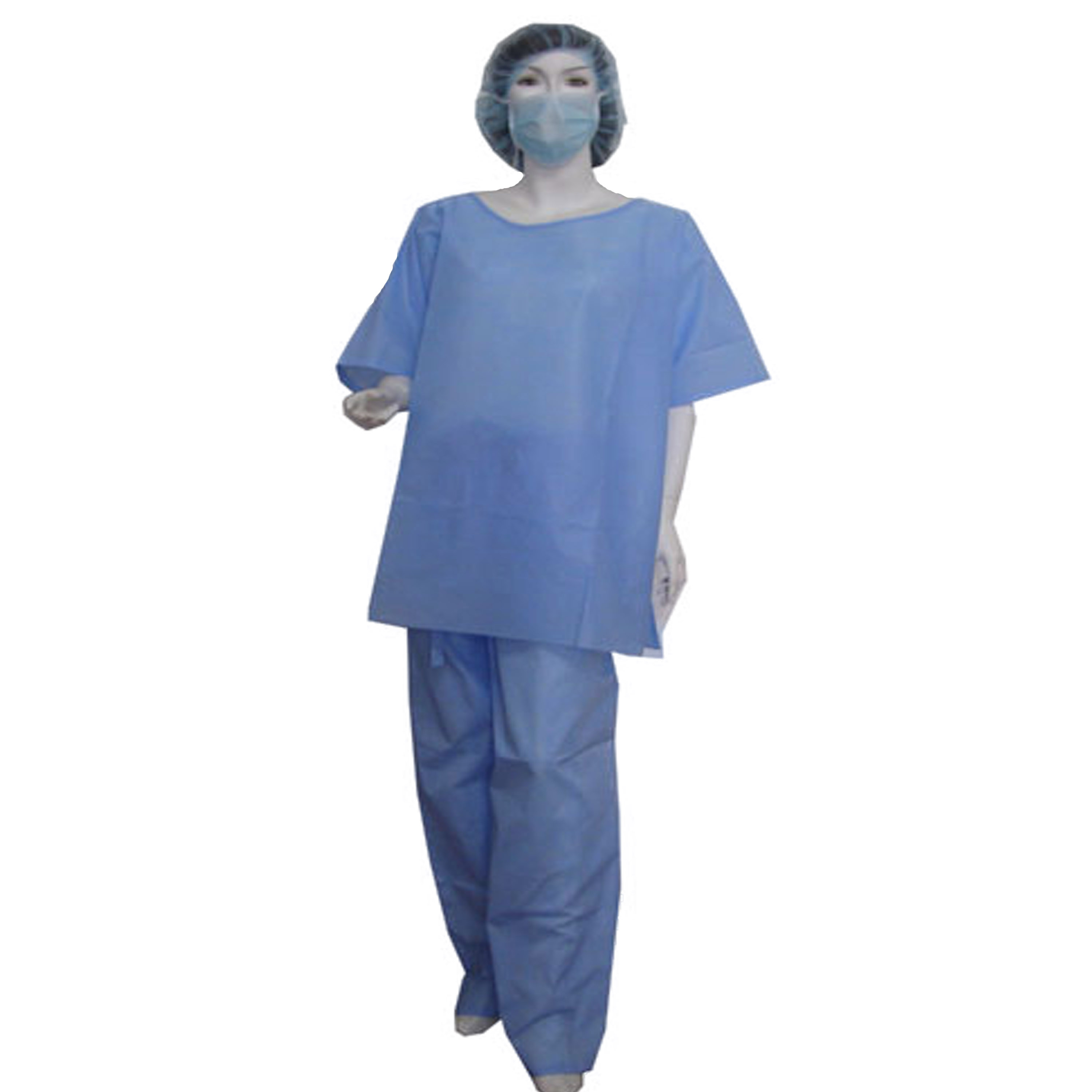 Nonwoven Patient Gown without Sleeves 