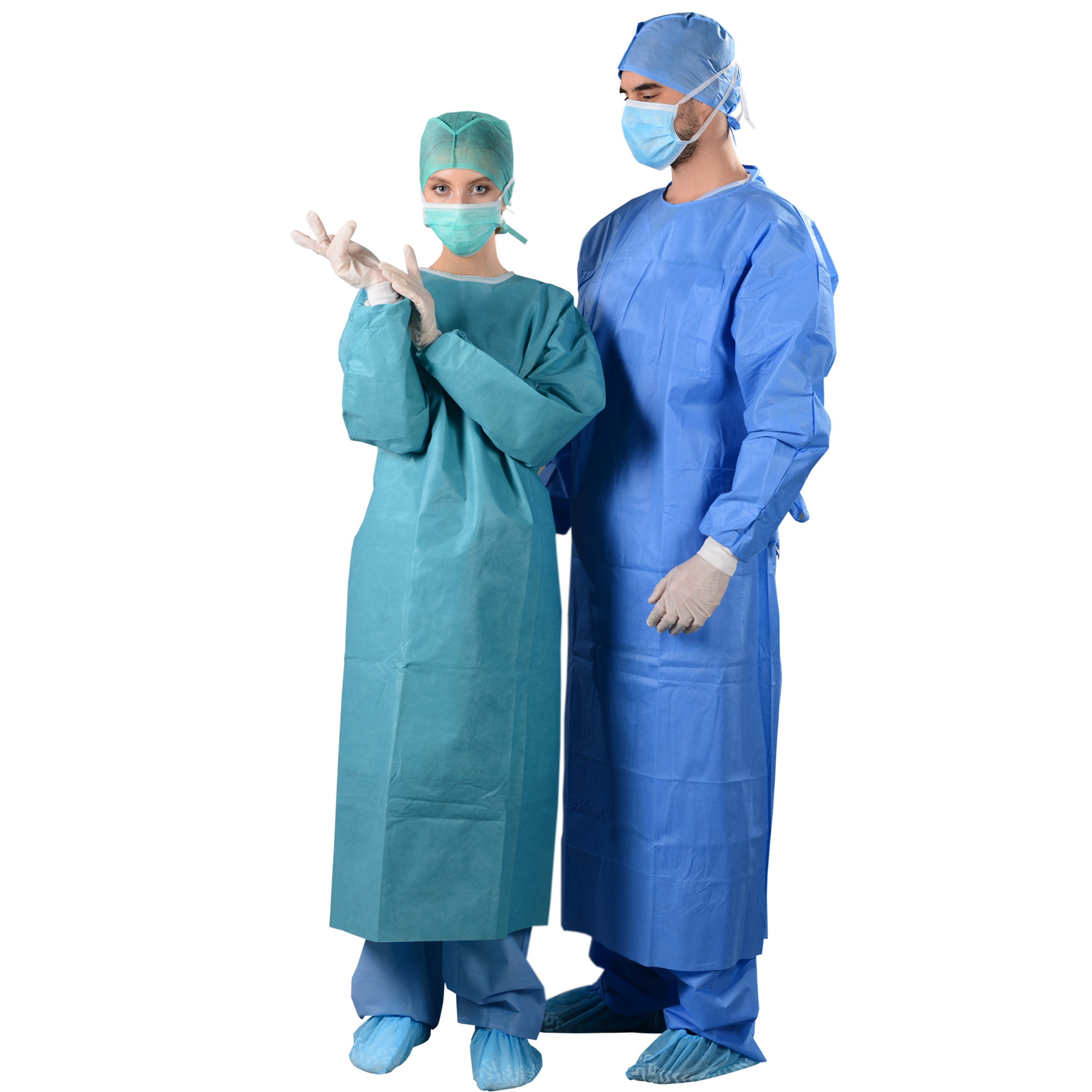 Disposable SMS surgical isolation gown 