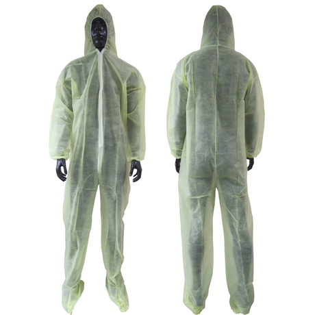 Disposable coverall with hood and boots from China manufacturer 