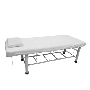 Disposable beauty salon use nonwoven bed cover with ties