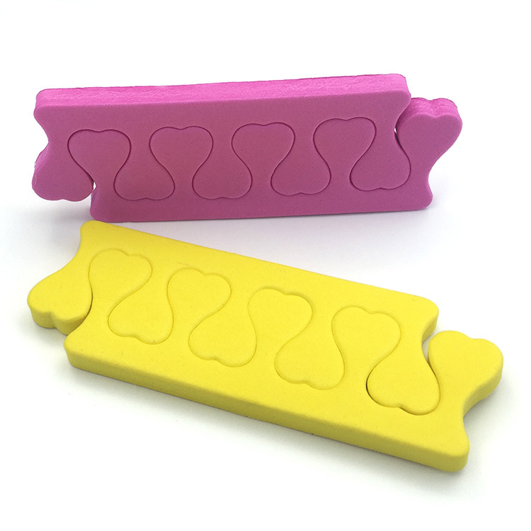 TOPMED High Quality EVA Toe Separators Disposable EVA Sponge Foam Finger Toe Silica Toes Spacer for Nail Art Care Tools