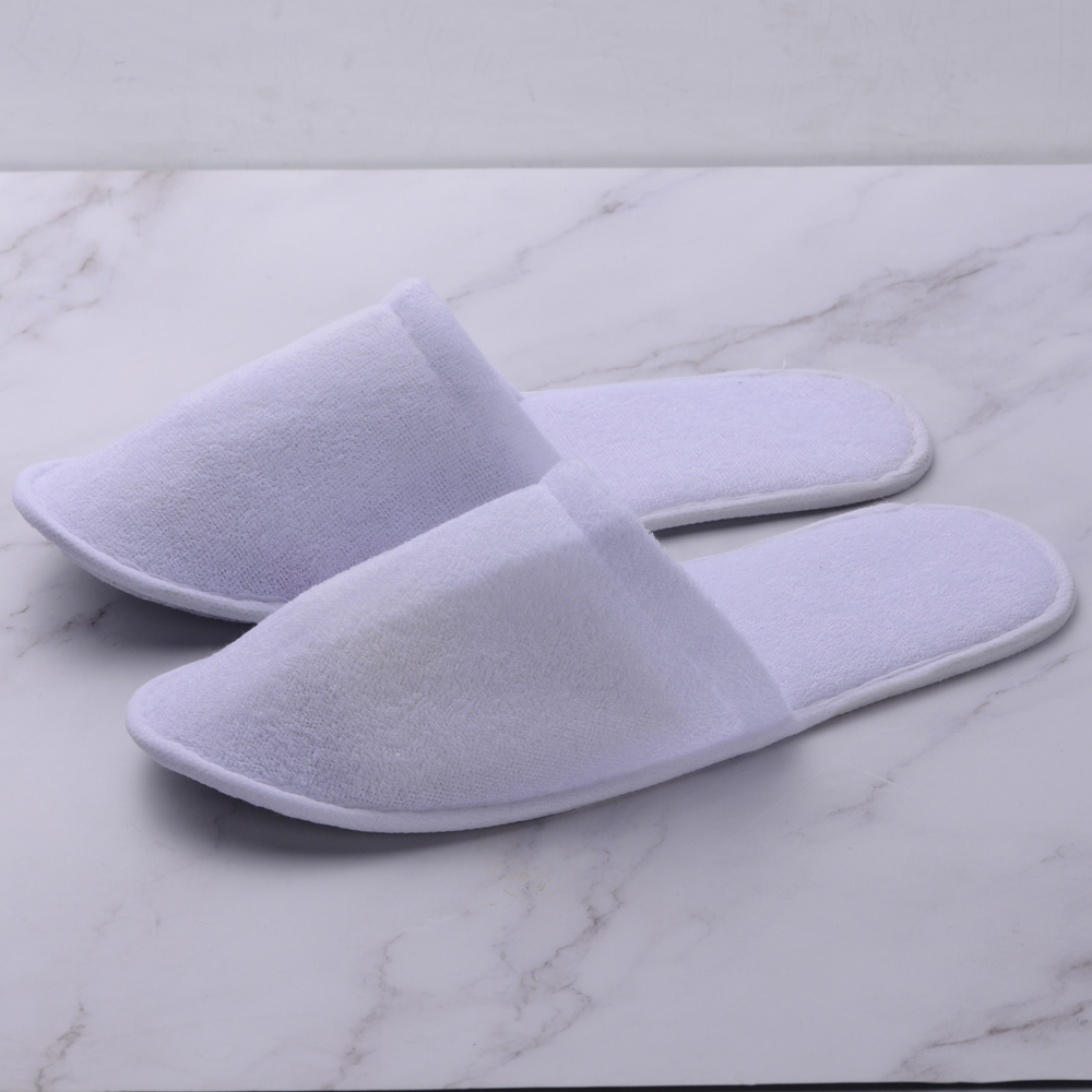 Disposable hotel use towel slippers with EVA shoe sole