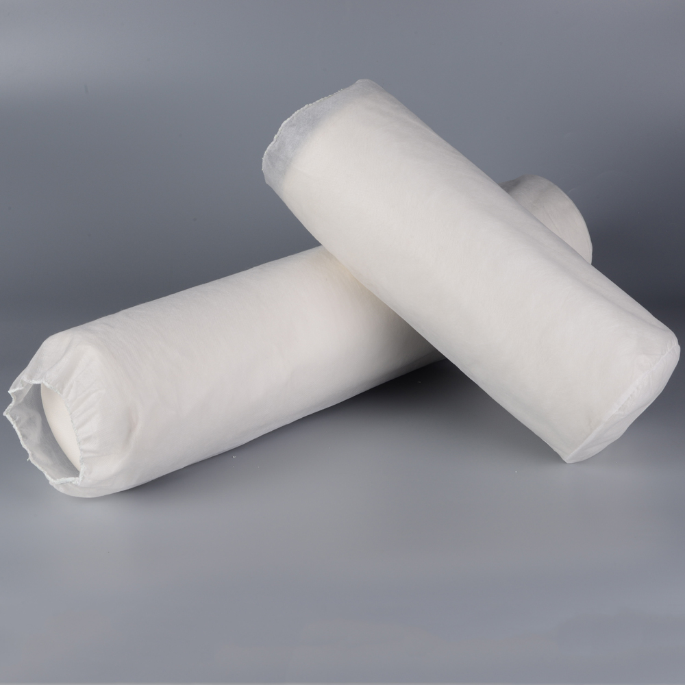 White disposable non woven PP pillow cover 
